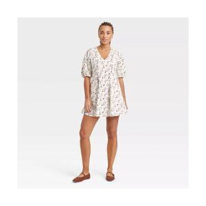 Women's Bell Elbow Sleeve Mini A-Line Dress - Universal Thread™-NWT